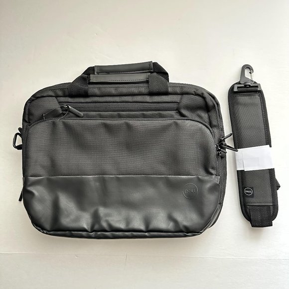 DELL Handbags - Dell 15” Laptop Carrying Case Briefcase Shoulder Bag For Computer Black EUC